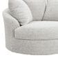 Ashley Cuddle Plush Oversized Swivel Accent Chair in Arctic, , large