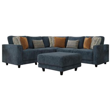 Henderson Breckenridge 5-Piece Stationary Sectional in Arden Nautical, , large