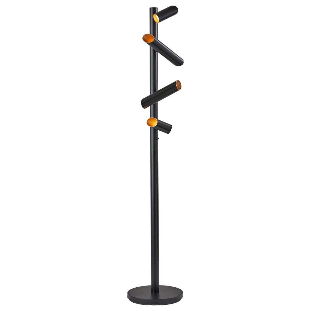 Adesso Tyler LED Floor Lamp in Black, , large