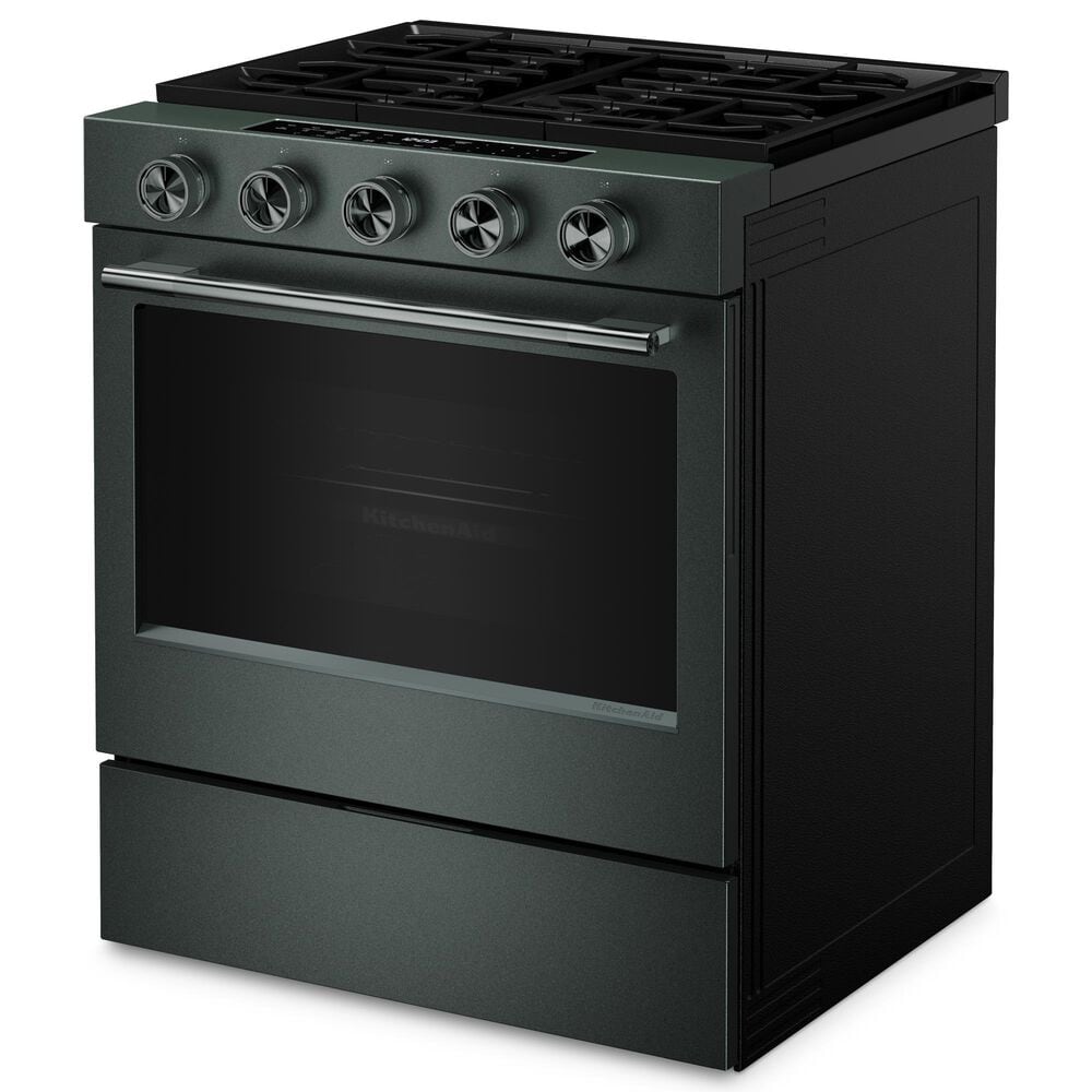 KitchenAid 5.0 Cu. Ft. Smart Slide-in Gas Range with Convection Cooking Modes and 2-in-1 Burner in Juniper, , large