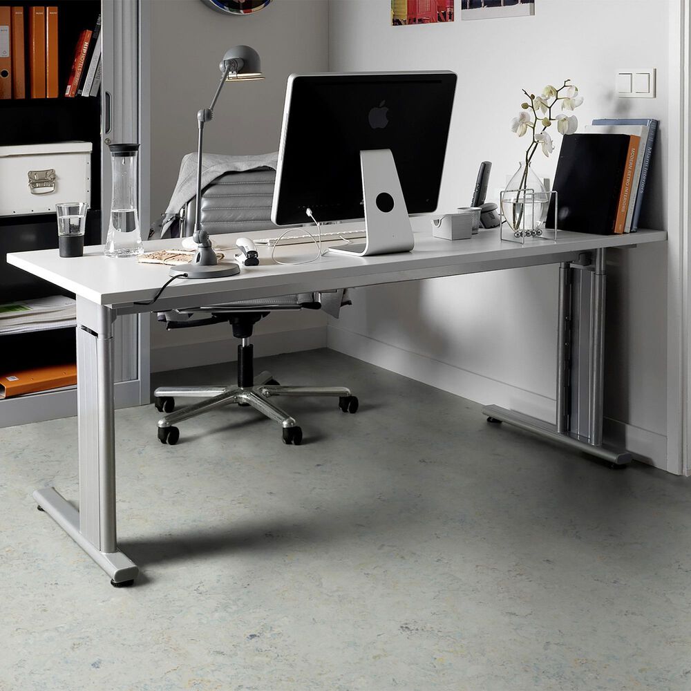 Forbo Marmoleum Cinch Loc Seal 12&quot; x 12&quot; Laminate Tile in Seashell, , large
