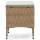 Furniture of America Nair 16" Square Patio End Table in Natural, , large