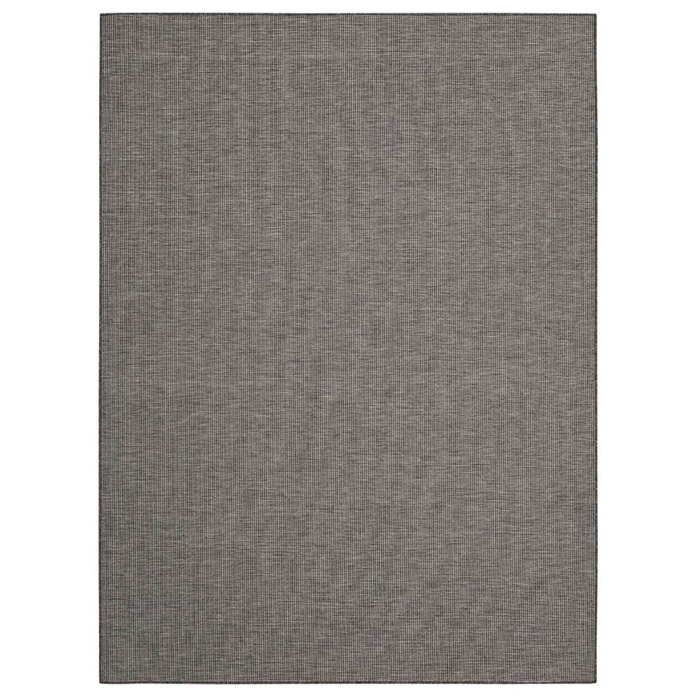 Nourison Positano 8&#39; Round Charcoal Indoor/Outdoor Area Rug, , large