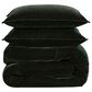 HiEnd Accents Estelle Velvet 3-Piece King/California King Comforter Set in Forest Green, , large