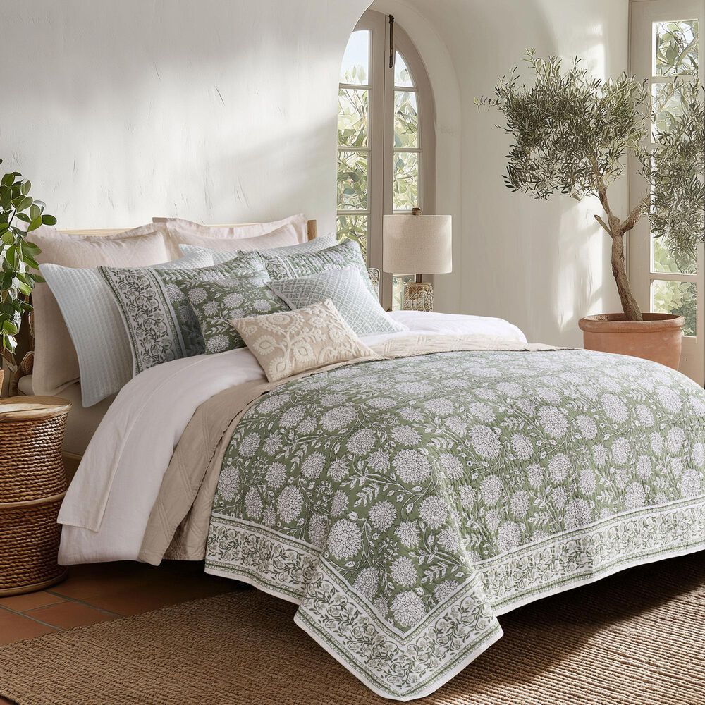 Levtex Adare 3-Piece Full/Queen Quilt Set in Sage, , large