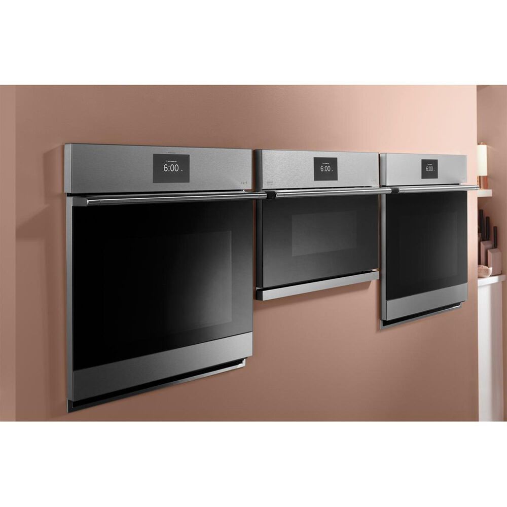 Cafe 30&quot; Built-In Single Electric Convection Wall Oven in Platinum, , large