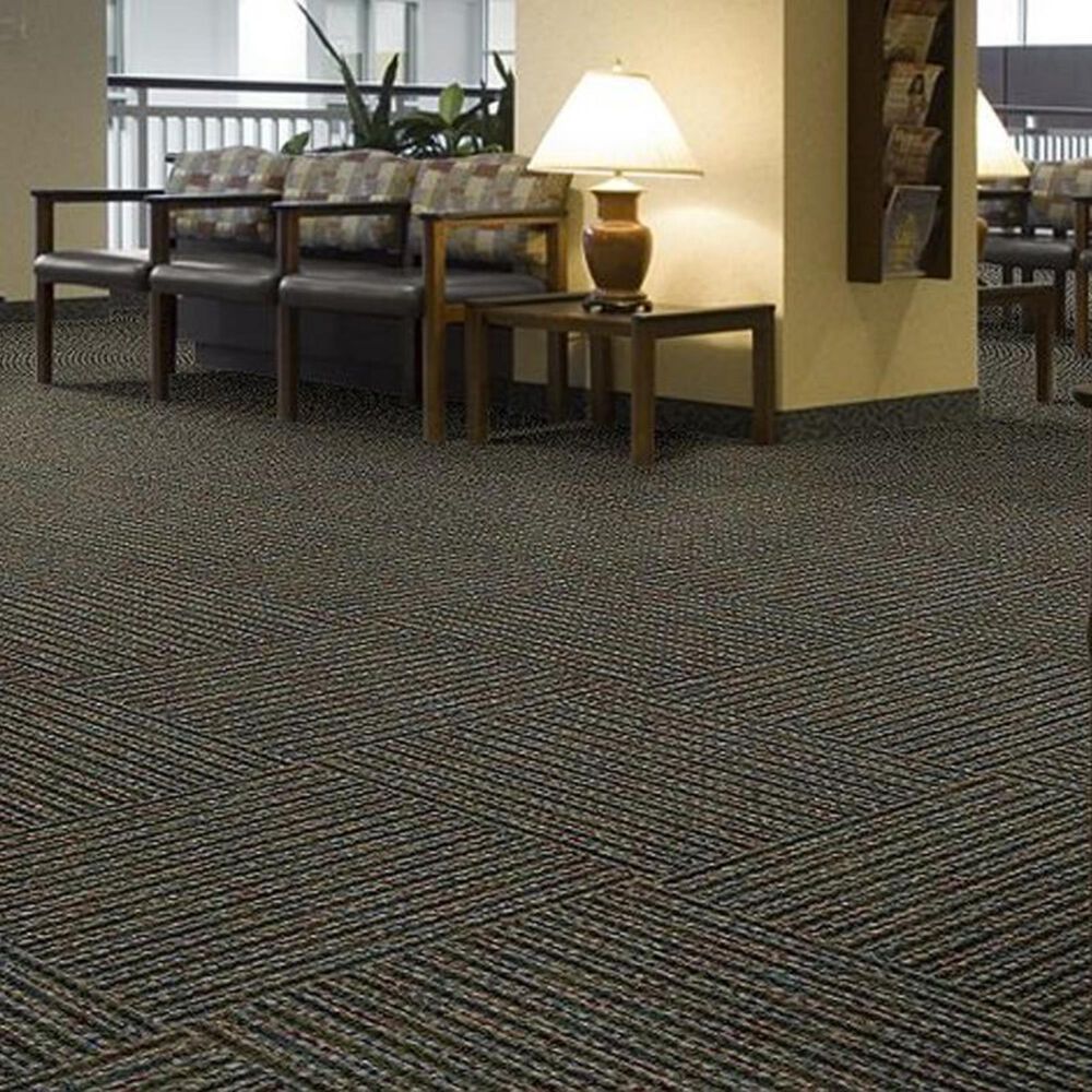 Shaw High Voltage 24&quot; x 24&quot; Carpet Tile in Turbine, , large