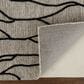 Feizy Enzo 8734F 8" x 11" Black and Taupe Area Rug, , large