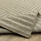 Oriental Weavers Tortuga TR02A 1"10" x 7"6" Beige and Black Runner, , large