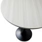Leisuremod LeisureMod Verve Collection Modern Bar Height Table Black Base with 27 Round Light Natural Wood MDF Top, , large