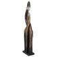 Maple and Jade Eclectic Giraffe Sculpture in Copper, Brass and Silver, , large