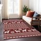 Dalyn Rug Company Wonderland WN28 3" x 5" Red Indoor/Outdoor Area Rug, , large