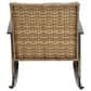 Hearth and Haven 3-Piece Patio Chat Set with Gray Cushion in Black, , large