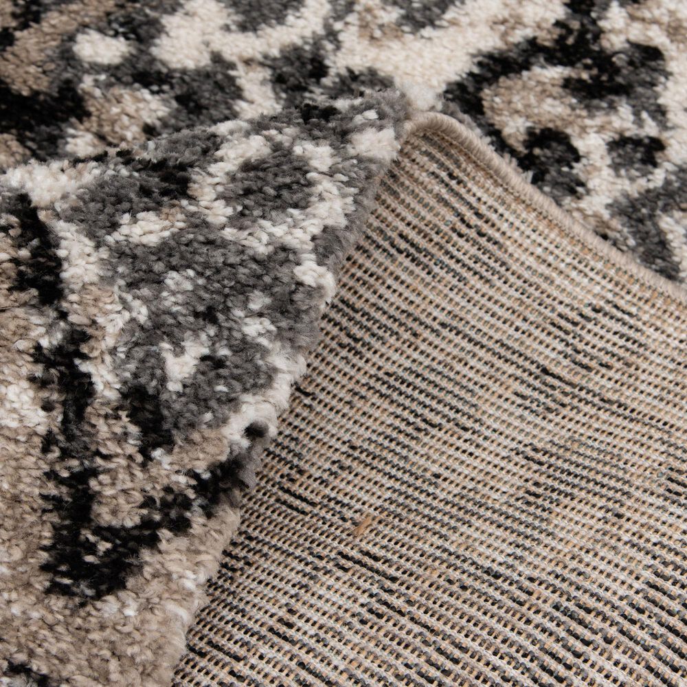 Central Oriental Tulsa Ledyard 5&#39; x 7&#39;3&quot; White Sand and Nickel Area Rug, , large