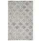 Feizy Belfort Gray and Ivory 10" x 14" Area Rug, , large