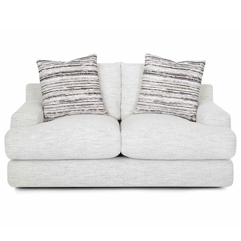 Moore Furniture Surrey Stationary Loveseat in Merino Cotton, , large