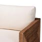 Baxton Studio Helina Arm Chair with Bleached Light Brown Seagrass in White, , large
