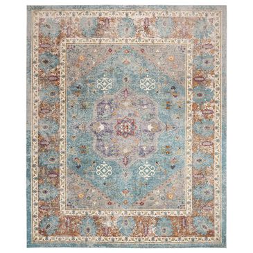 Safavieh Aria ARA100B 10" x 14" Blue and Creme Area Rug, , large