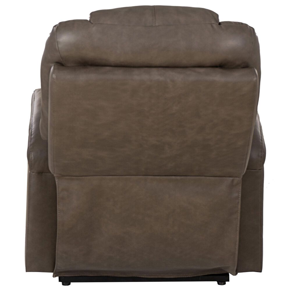 Linon Home Decor Peoria Power Lift Recliner in Mushroom, , large