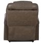 Linon Home Decor Peoria Power Lift Recliner in Mushroom, , large