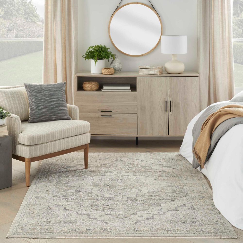 Nourison Lynx LNX04 12&#39; x 15&#39;9&quot; Ivory and Taupe Area Rug, , large
