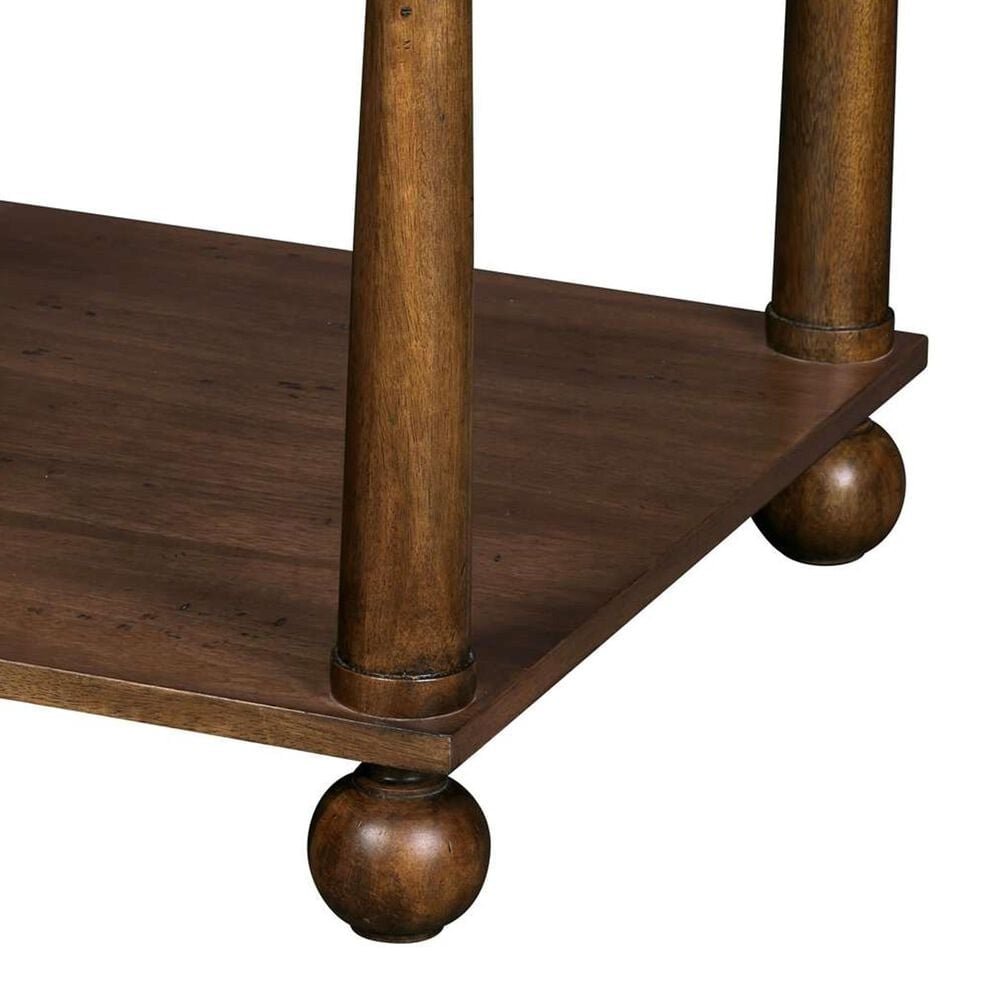Hekman Fairfax Rectangular End Table with Simple Leg in Chestnut Brown and Black, , large