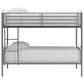 Ashley Lanceburg Twin over Twin Bunk Bed with Ladder in Gray, , large