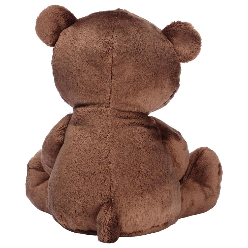Lambs and Ivy Sleepytime Bear Plush Stuffed Animal Toy - Buster in Brown and White, , large