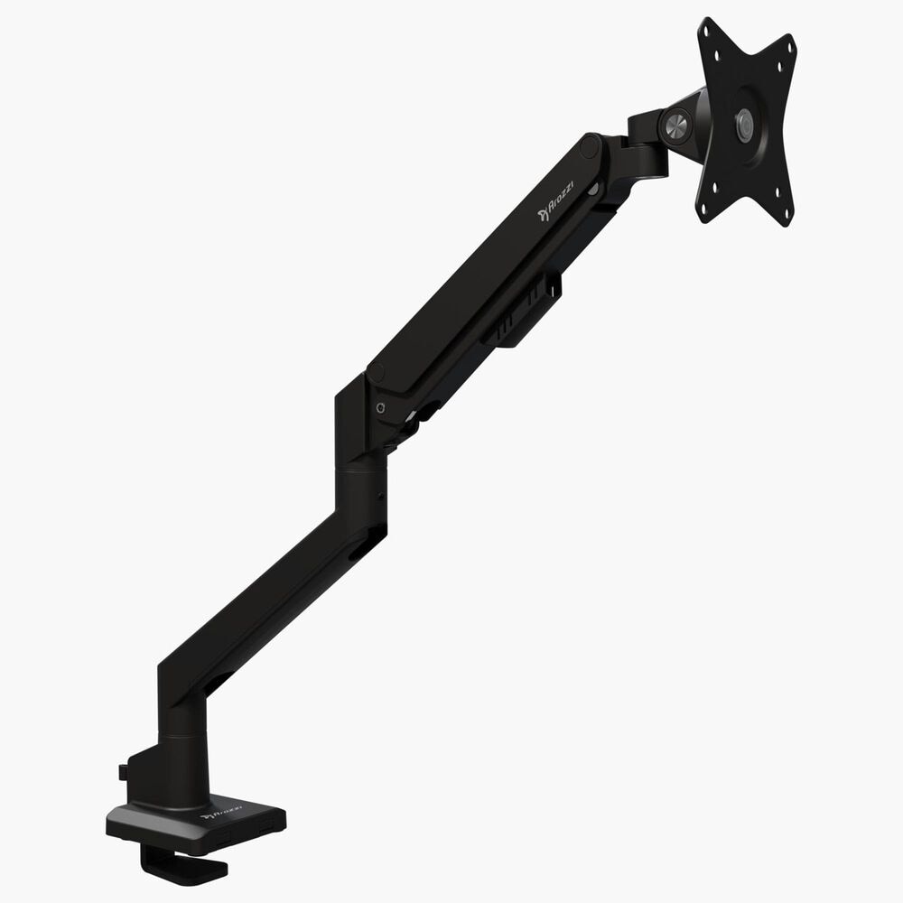Arozzi Alzare Neo Single Gas Spring Monitor Arm in Black, , large