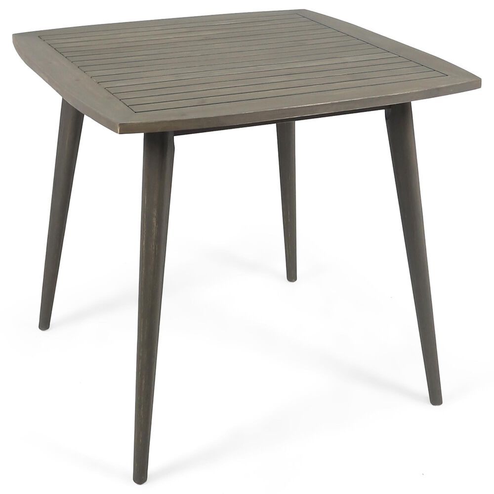 Noble House Wallace Patio Dining Table in Grey - Table Only, , large
