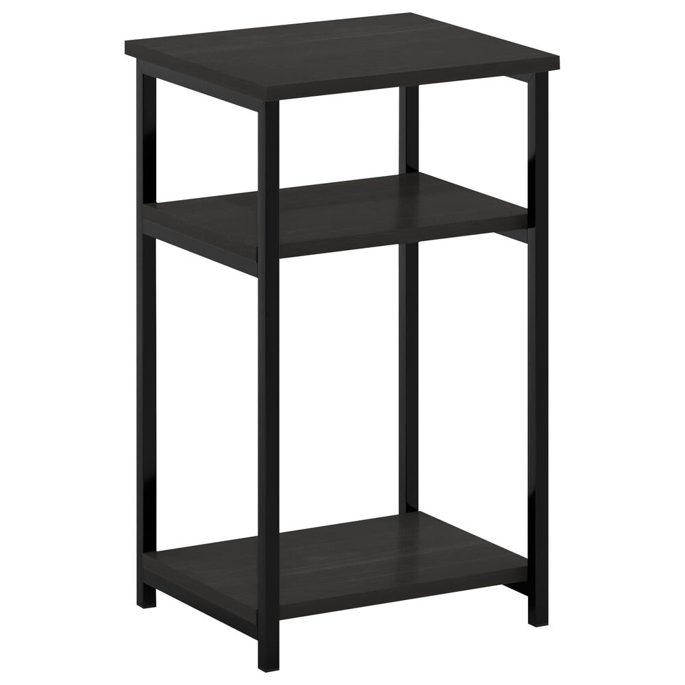 HOMLUX 3-Tier End Table with Open Shelf Storage Display in Espresso, , large