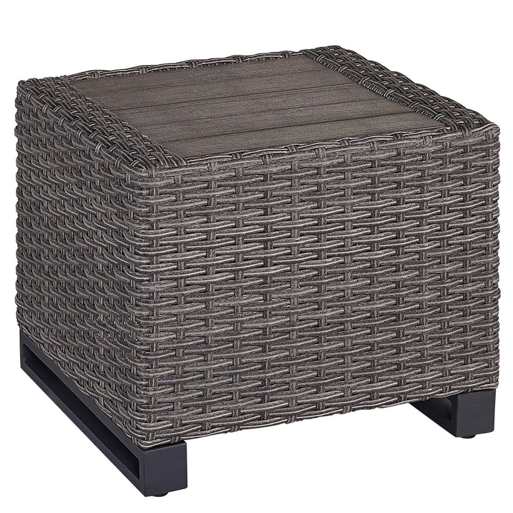 Plank and Hide Addison 5-Piece Conversation Set in Textured Grey/Smoke, , large