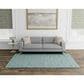 Kas Oriental Rugs Pave Cornerstone 5" x 7"6" Ivory and Blue Area Rug, , large