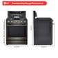 LG 6.3 Cu. Ft. Freestanding Gas Range in PrintProof Black Stainless Steel, , large
