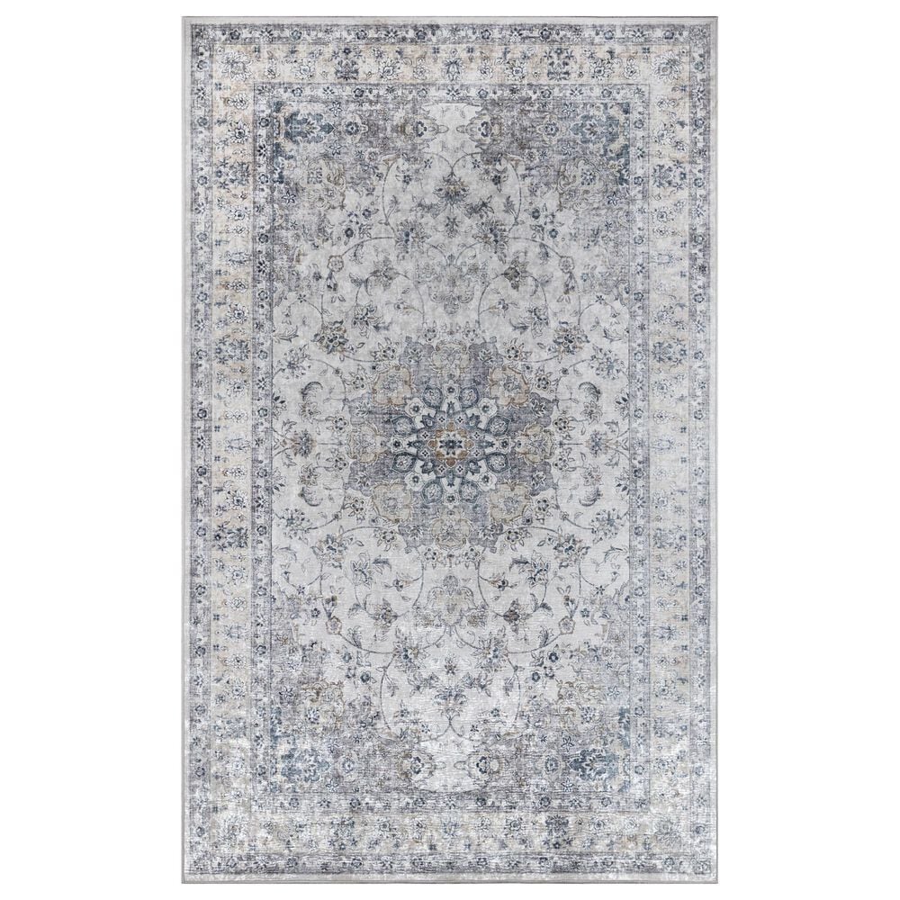 Momeni Karachi KAR-7 6" x 9" Gray Area Rug, , large