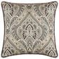 J. Queen New York Maren 18" Square Throw Pillow in Antique Gold, Beige, and Chocolate, , large