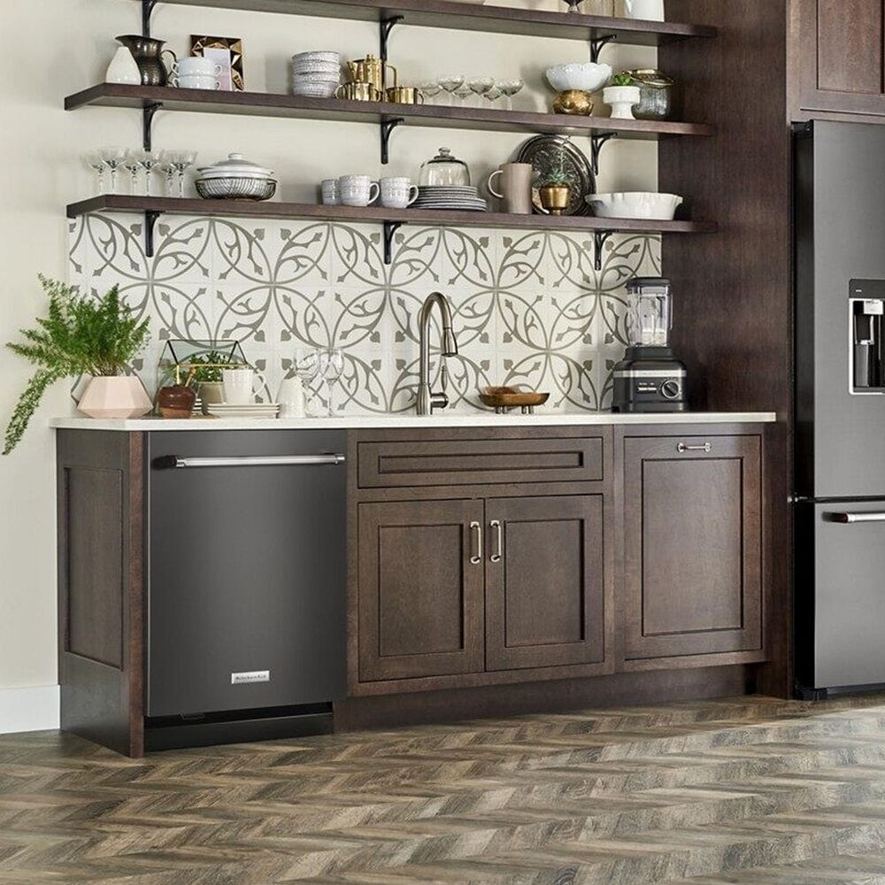 KitchenAid 24&quot; Built-In Bar Handle Dishwasher with FreeFlex 3rd Rack and LED Interior Light in Black Stainless Steel, , large