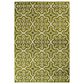 Central Oriental Terrace Tropic Contoy 6"7" x 9"6" Leaf and Snow Area Rug, , large