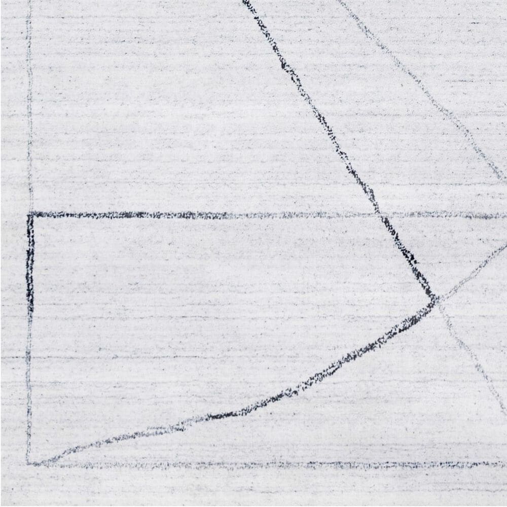 Surya Hightower Charcoal, White and Black 6&#39; x 9&#39; Area Rug, , large