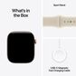 Apple Watch Series 12 (GPS) 46mm Light Gold Aluminum Case with Sand Sport Band - S/M and 2-Year AppleCare+, , large