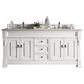 James Martin Vanities Brookfield 72" Double Bathroom Vanity in Bright White with 3 cm Carrara White Marble Top and Rectangle Sinks, , large