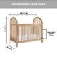 Oxford Baby Everlee 3-In-1 Convertible Crib in Honey, , large