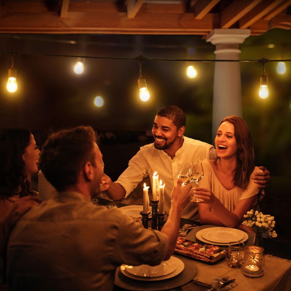 Monster Smart Illuminessence 35&#39; Bistro+ Patio String Light in Multicolor, , large