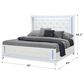 Modern Market Alina King Panel Bed with LED in White, , large