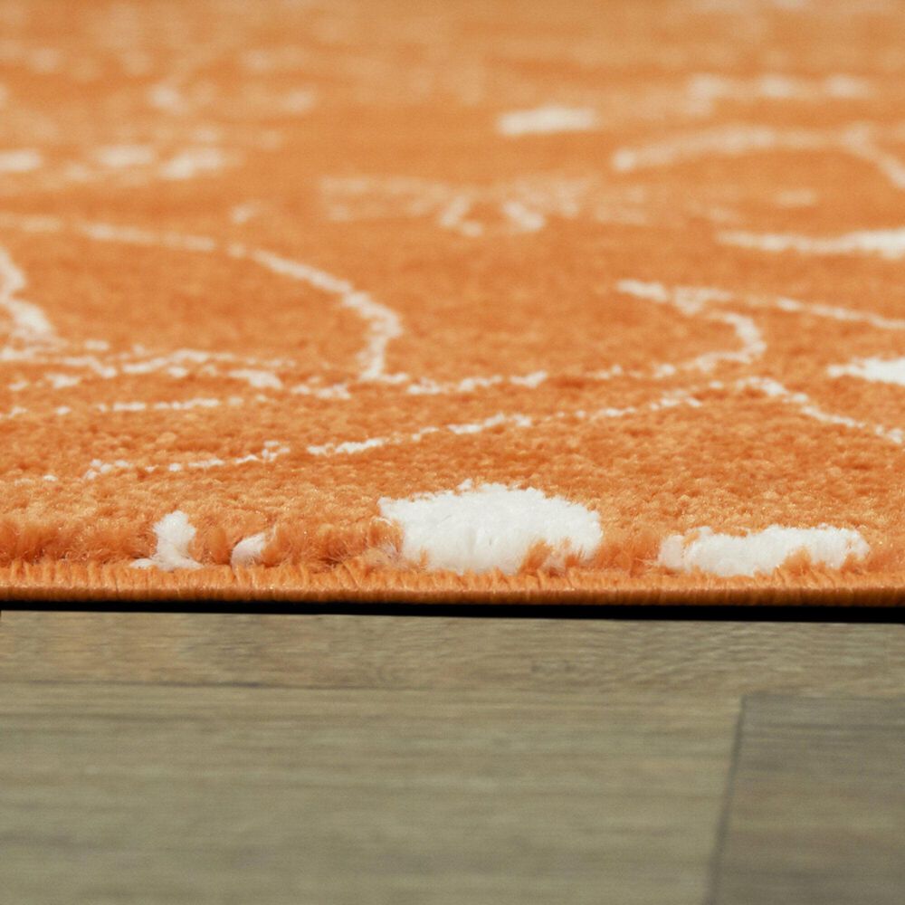 Balta Rugs Parker Dinosaur 3&#39;11&quot; x 5&#39;7&quot; Orange Kids Area Rug, , large
