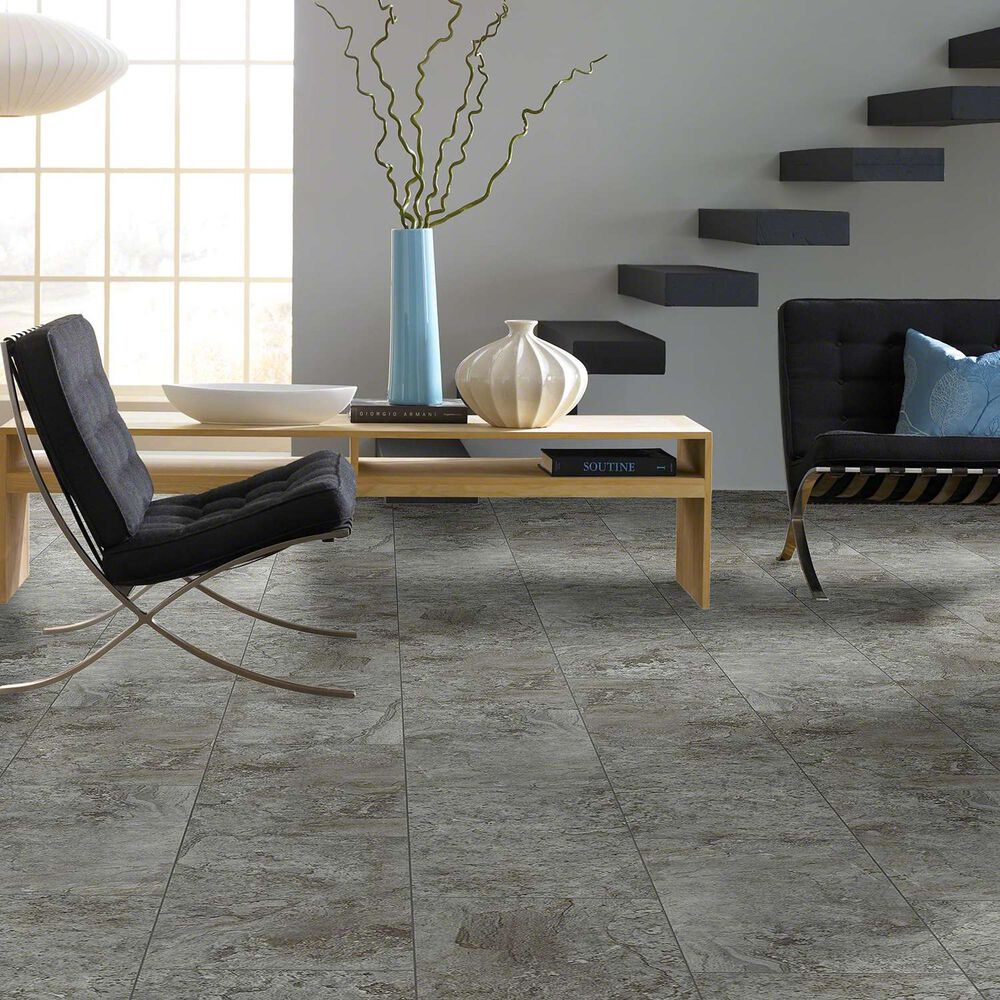 Shaw Paragon Tile Plus Slate 12&quot; x 24&quot; Luxury Vinyl Tile, , large