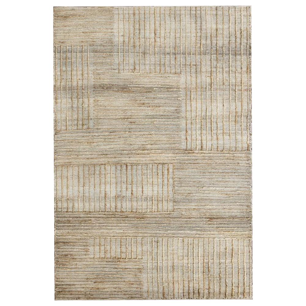 L&R Resources Maples Striped 5" x 7"9" Natural Area Rug, , large
