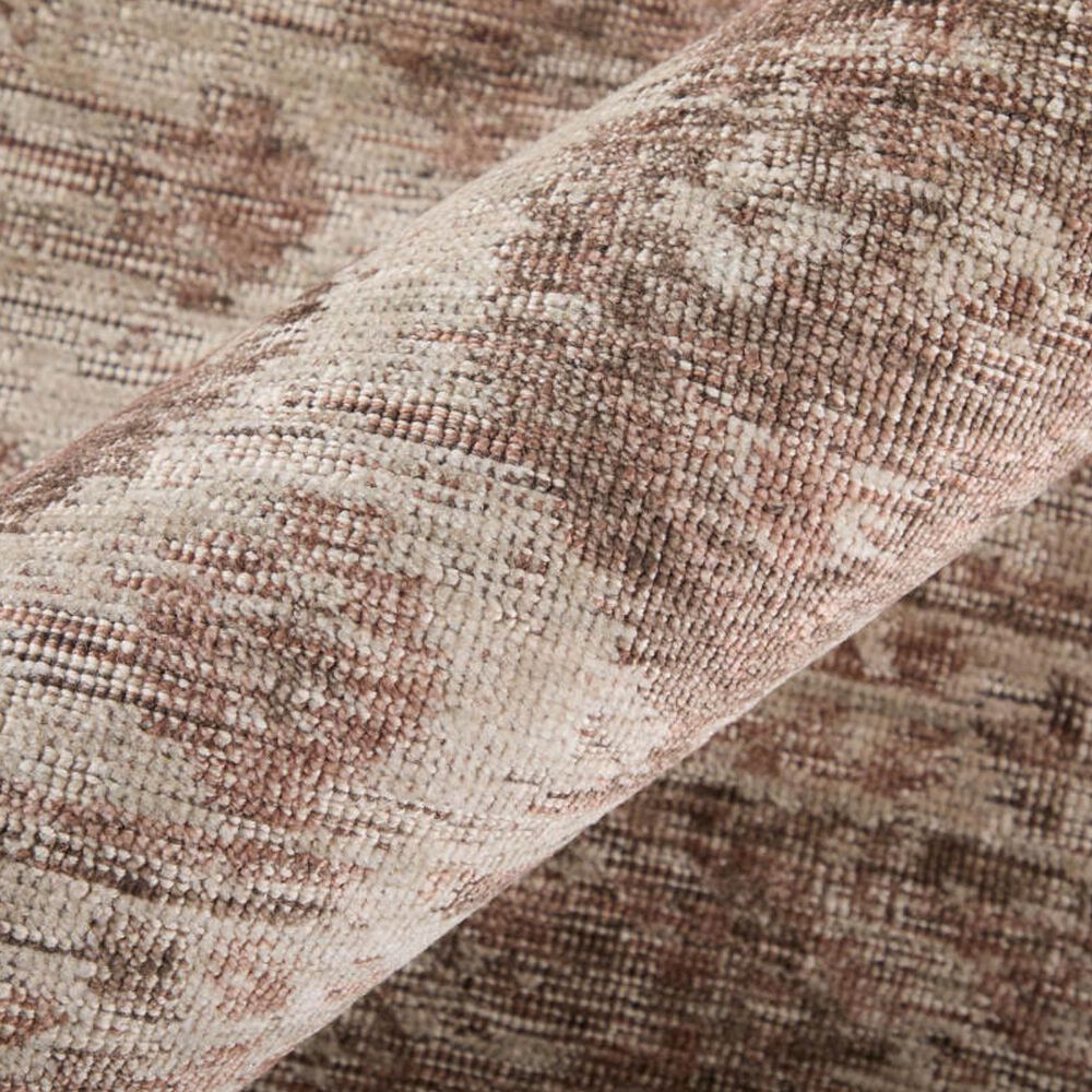 Feizy Loralai Taupe and Plum 5&#39; x 8&#39; Area Rug, , large