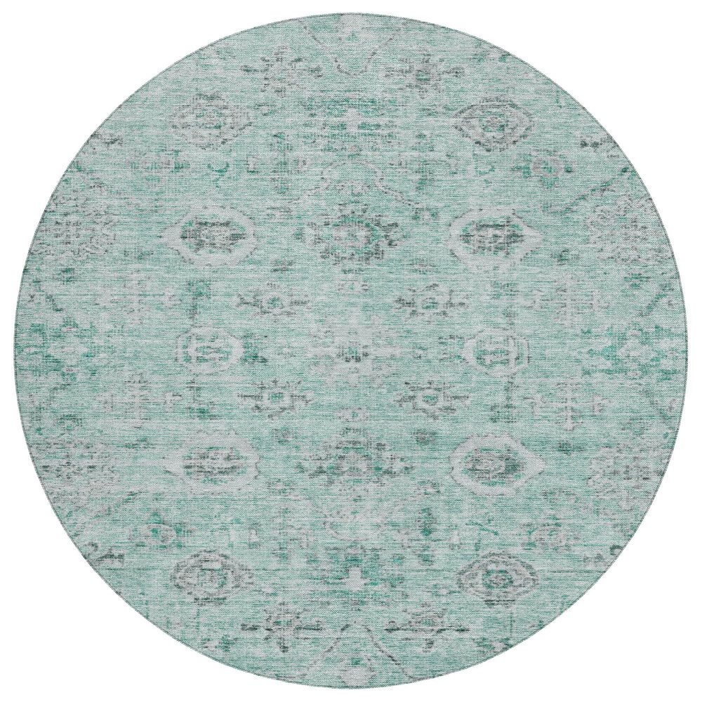 Dalyn Rug Company Solace SL10 8" Round Teal Area Rug, , large