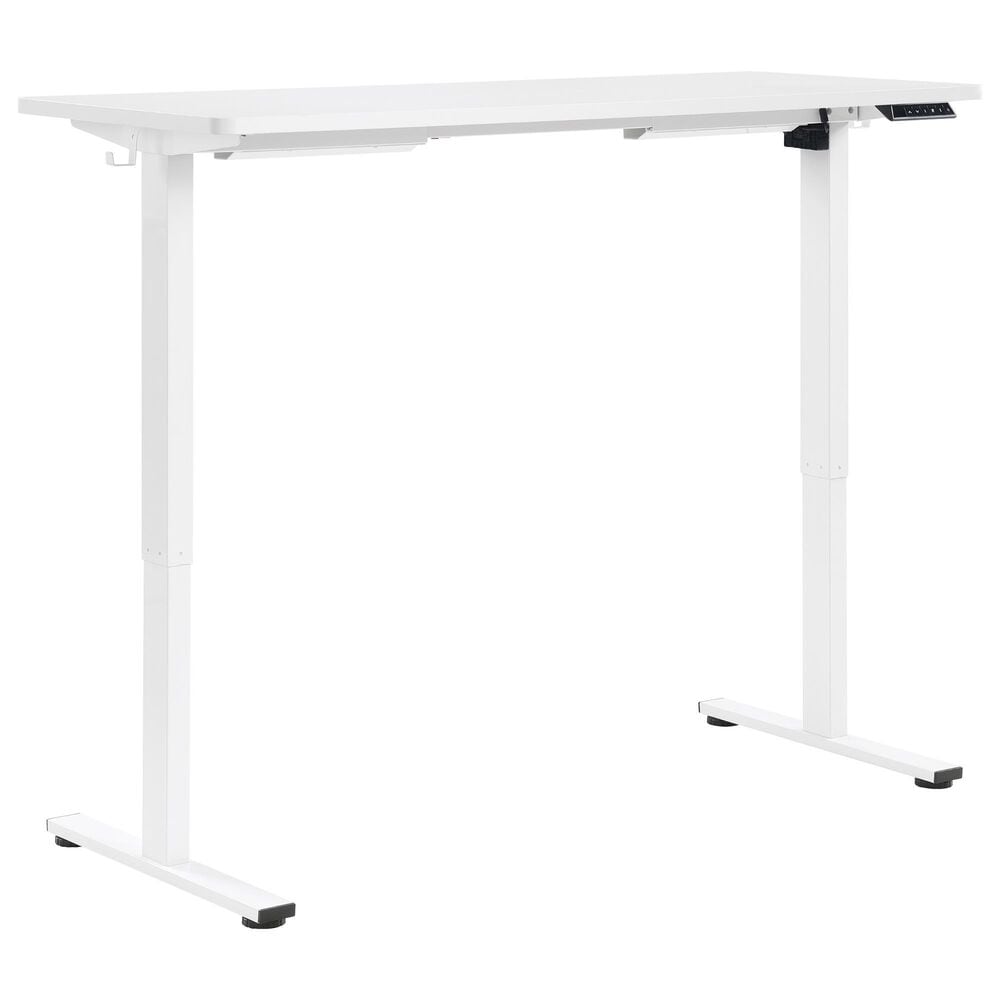 OSP Home Primo 60&quot; Electric Sit and Stand Desk in White, , large